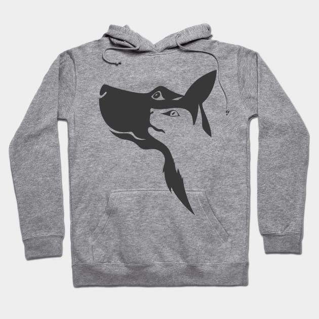 Dog and Cat Hoodie by Whatastory